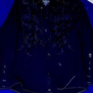 Strength Refined Roar Men's Large Long Sleeve Formal Shirt